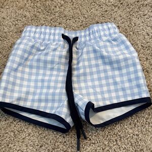 Blue Gingham Swim